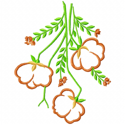 Flowers And Tree Embroidery Design 4